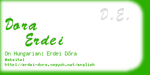 dora erdei business card